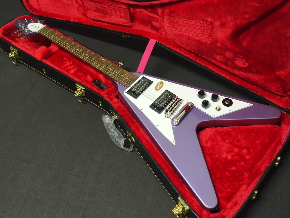 Epiphone Kirk Hammett 1979 Flying V Purple Metallic