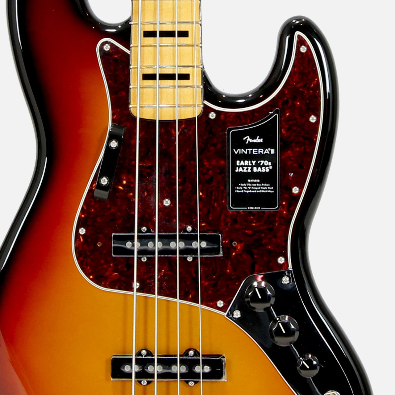 Fender Vintera III Early '70s Jazz Bass 3-Color Sunburst/Maple