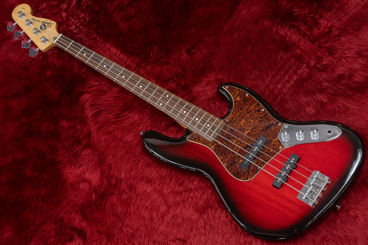Squier by Fender Jazz Bass 2 Tone Red Burst Standard Series