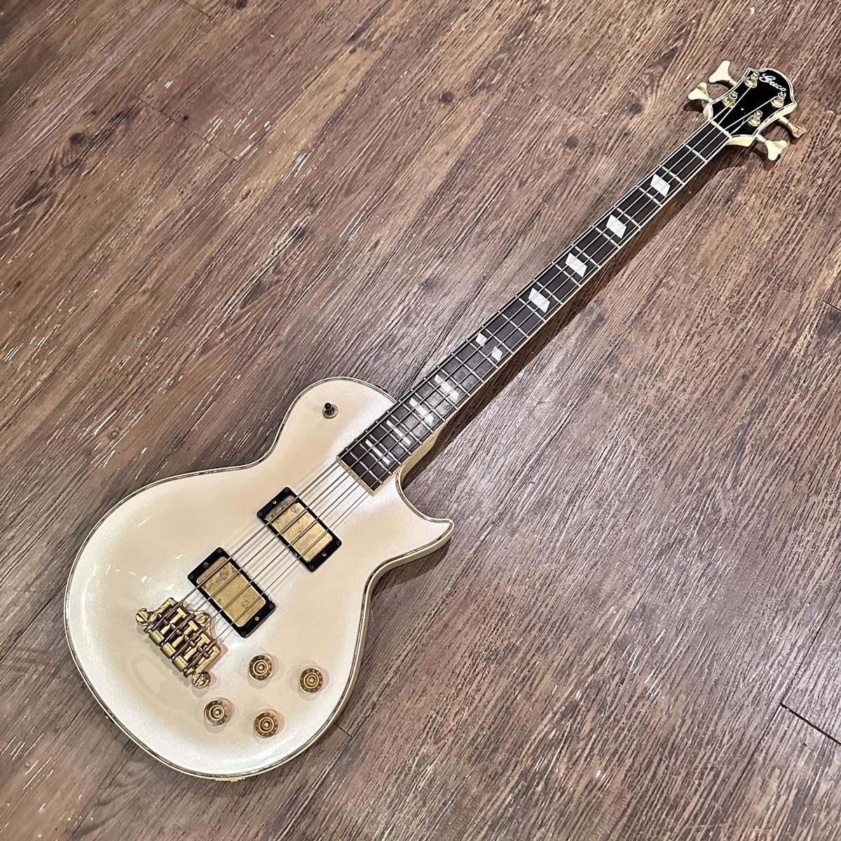Greco LGB-90 LP Custom Bass Pearl White 2002年製 レスポール ベース