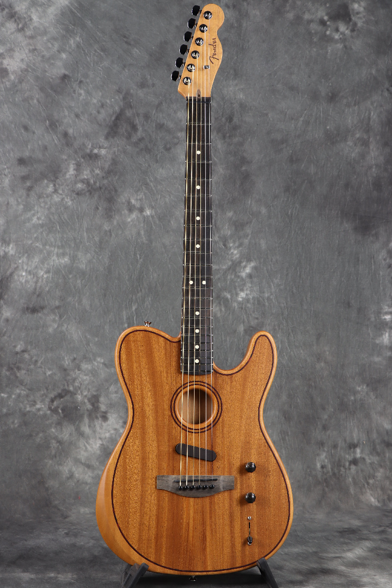 Fender American Acoustasonic Telecaster All-Mahogany Ebony