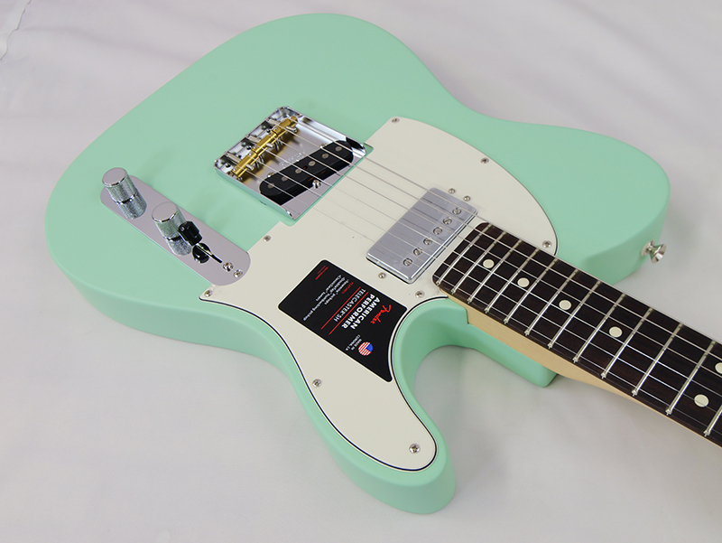 Fender American Performer Telecaster Hum (Satin Surf Green)（新品