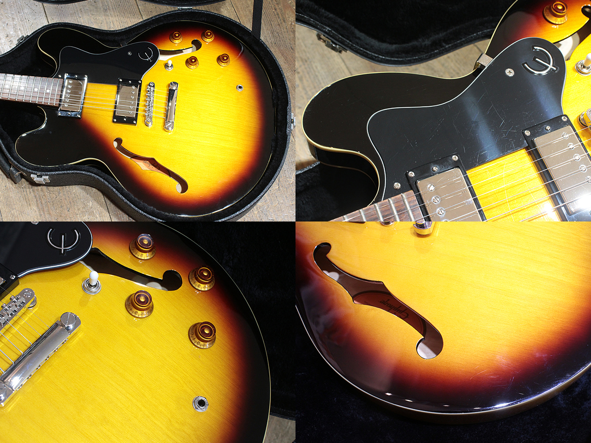 エピフォン Dot サンバースト セミアコ Epiphone(エピフォン) / Dot DOT VS/セミアコ/本体のみ/2015年製