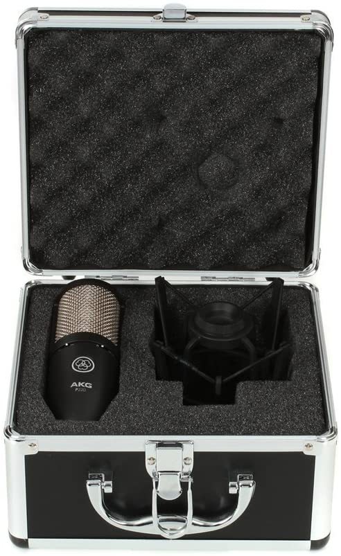 AKG P220 安心コンデンサーマイクセット02 -3mマイクケーブル、ポップ