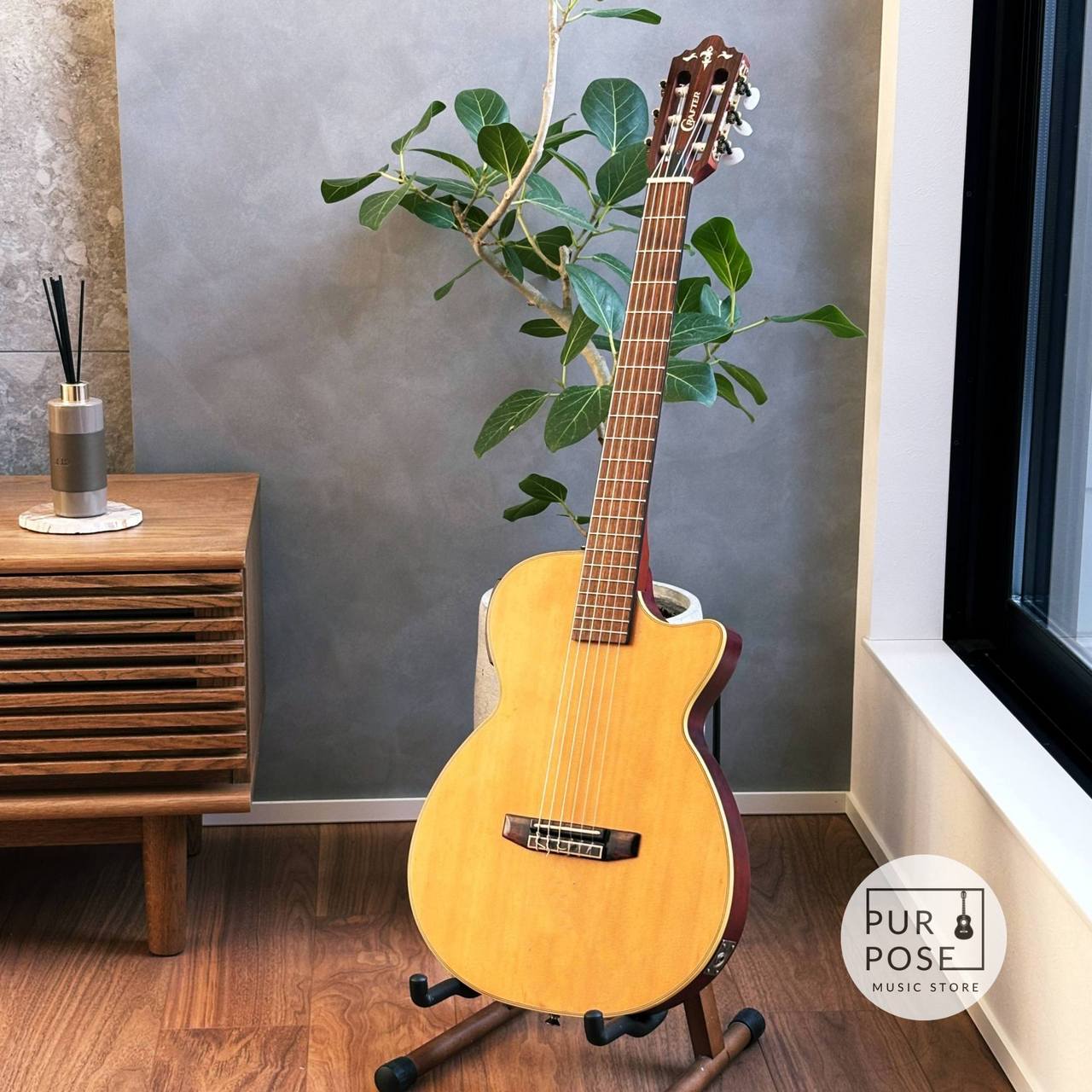 Crafter CT-125C エレガット ナイロン弦 薄型ボディ L.R.Baggs搭載