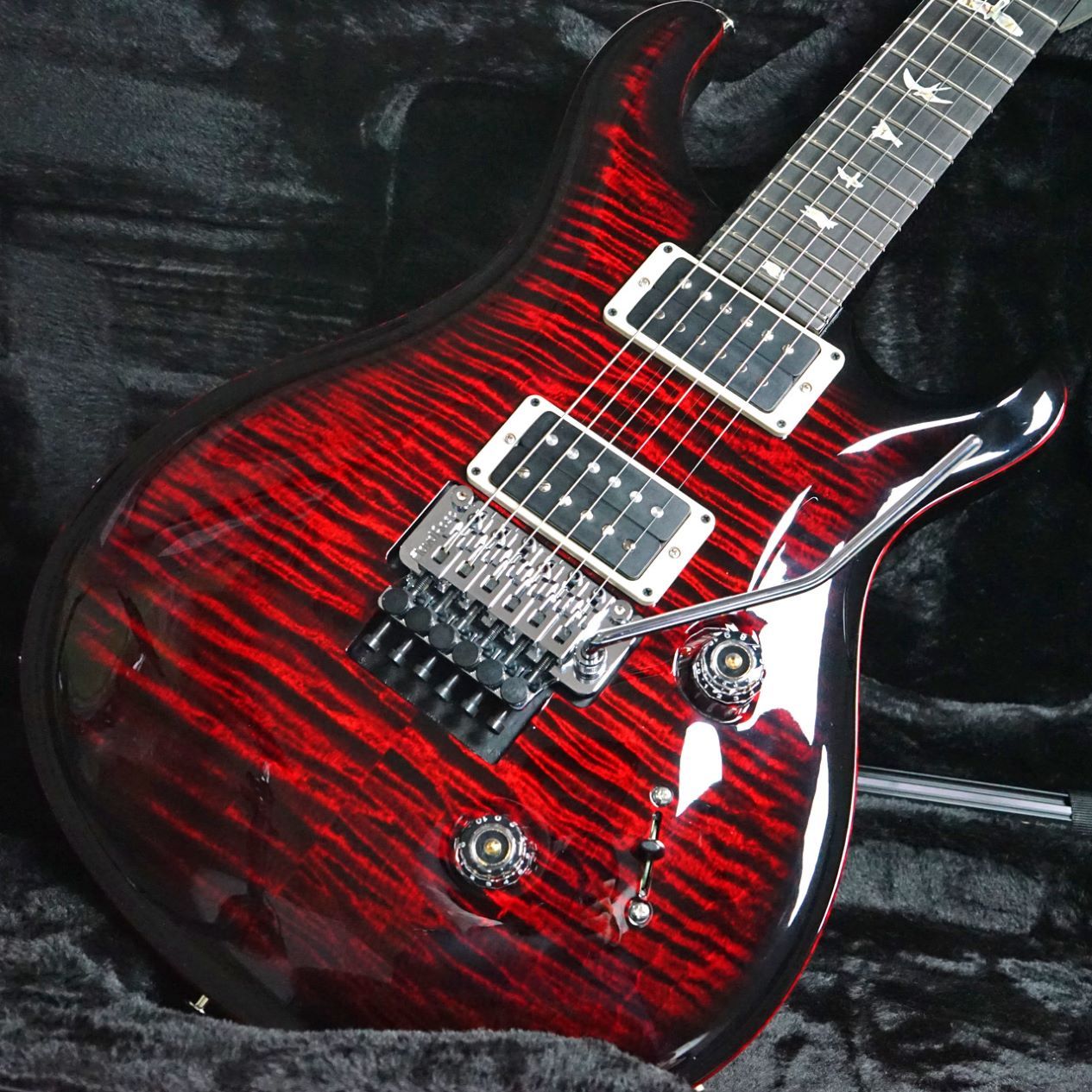 ギター PRS custom24 Floyd 10Top Fire Red Burst PRS Custom 24 Floyd 10 Top (Fire Red Burst) inc Hard Case