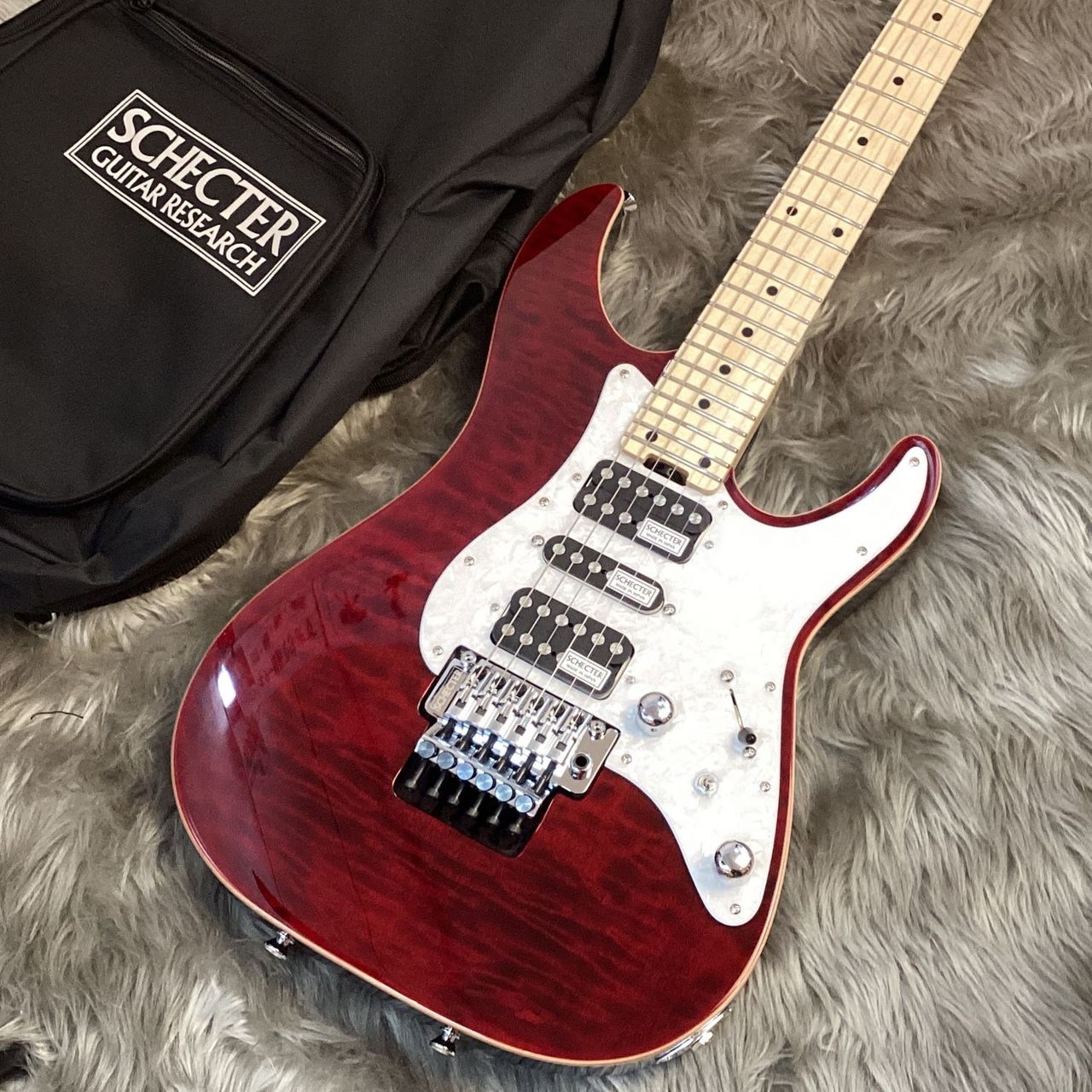 SCHECTER SD-2-24-AL/M RED エレキギター（新品/送料無料