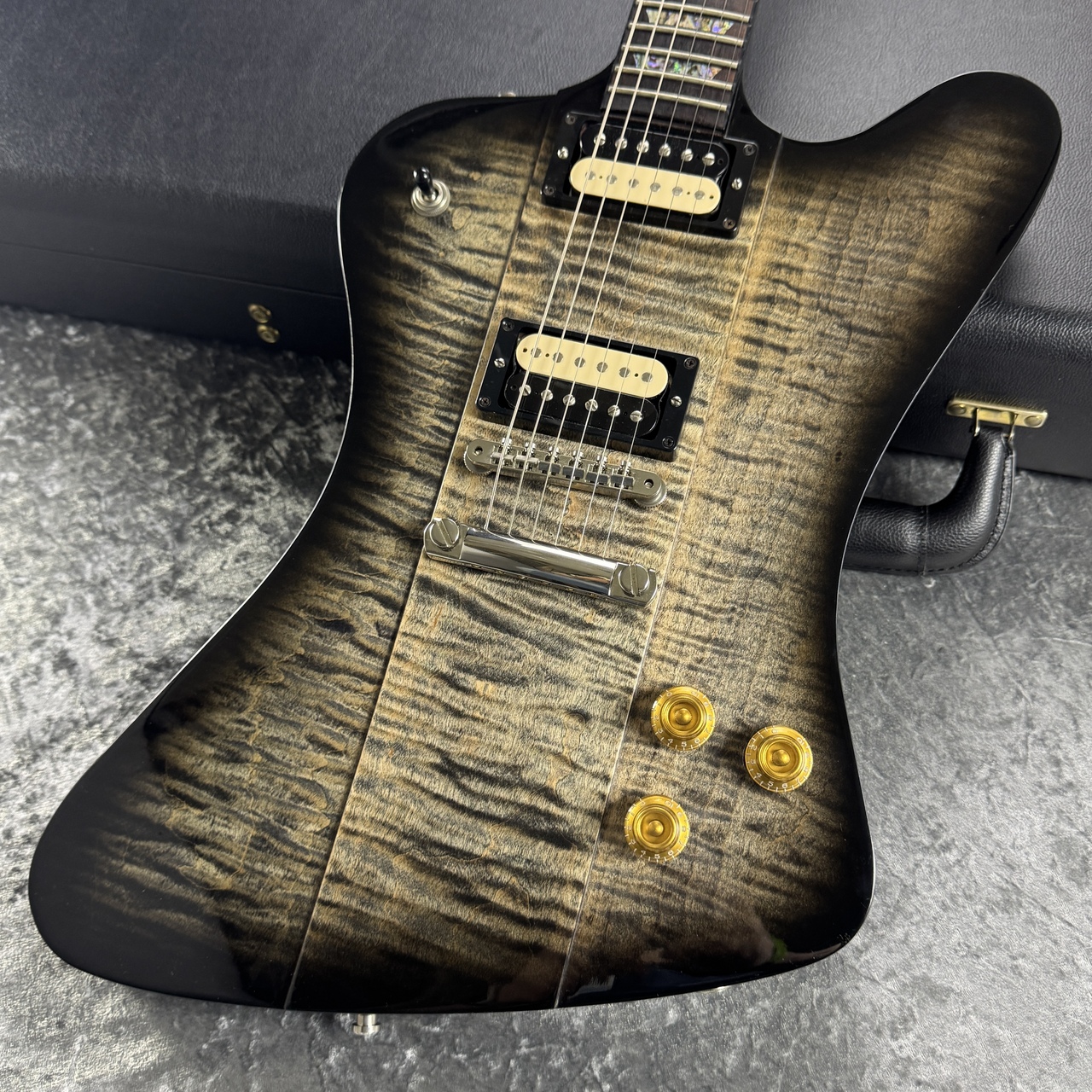 ★カスタム★Jim Baxter★10山★極美キルテッドメイプル＆美ココボロ★ ☆カスタム☆Jim Baxter☆10山☆極美キルテッドメイプル＆美ココボロ