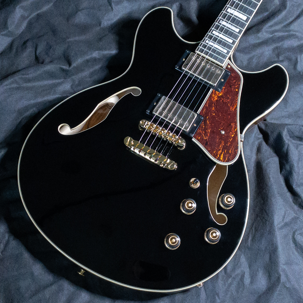 Ibanez エレキギター ブラック　as93bc-bk Ibanez AS93BC BK (Black)（新品特価）【楽器検索デジマート】