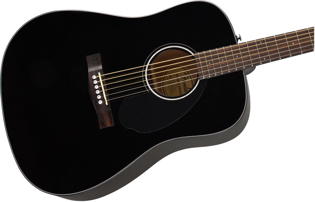 fender acoustic CD-60S Black WN 【アコースティックギター14点入門