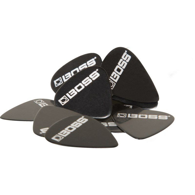 BOSS Celluloid Guitar Picks (BLACK/Medium) ×10枚セット（新品