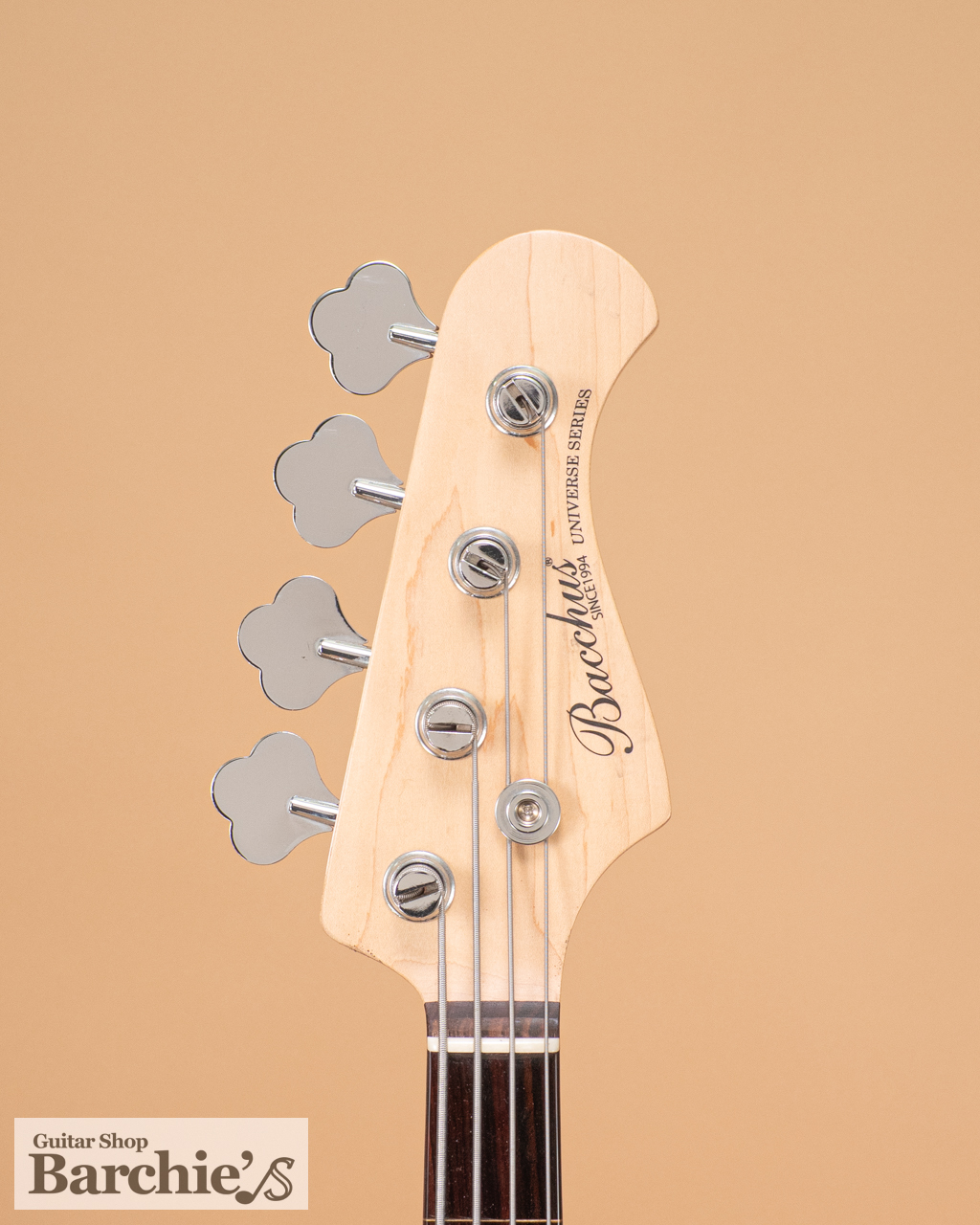 中古☆BACCHUS バッカス BJB-1R-FL フレットレスベース 3TS☆1円