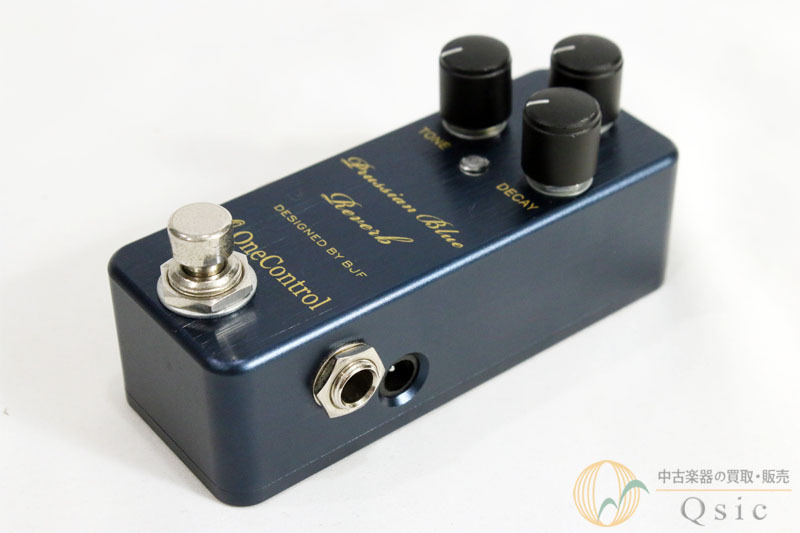 人気の旧デザイン！ワンコンPrussian Blue Reverb 美品 8/4まで面ファスナー付属】One Control Prussian Blue Reverb