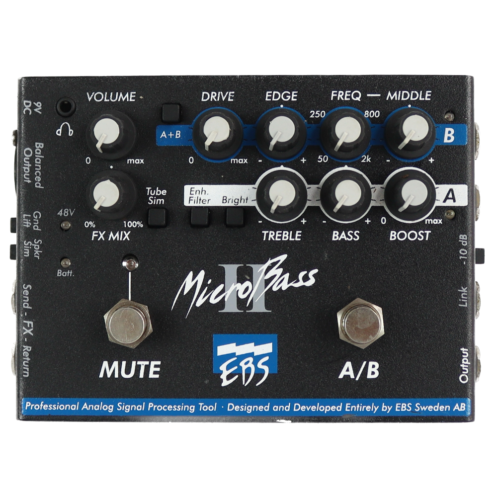 EBS 【中古】 ベースプリアンプ エフェクター EBS MicroBass II ベースエフェクター（中古/送料無料）【楽器検索デジマート】