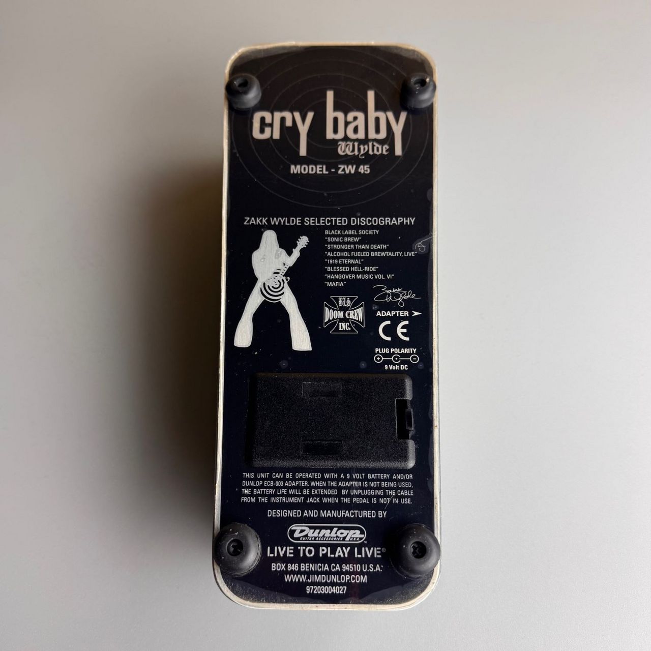 ZAKK WYLDE ZW 45 レア ワウ サイン入り Dunlop ZW45 Zakk Wylde Signature Cry Baby Wah | Reverb
