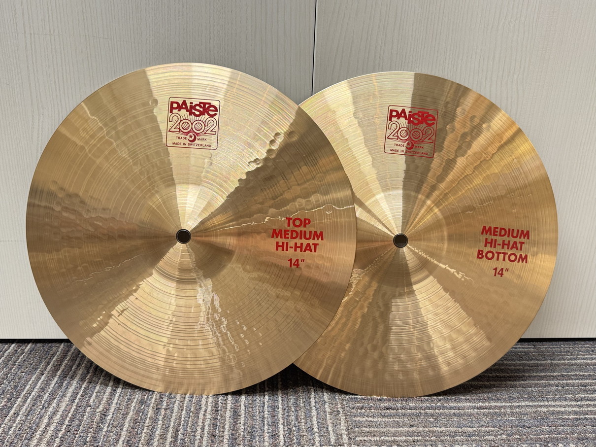 PAISTE 2002 14インチ Medium ハイハット ペア PAiSTe USED PAISTE 2002 Medium ハイハットペア 14インチ（中古