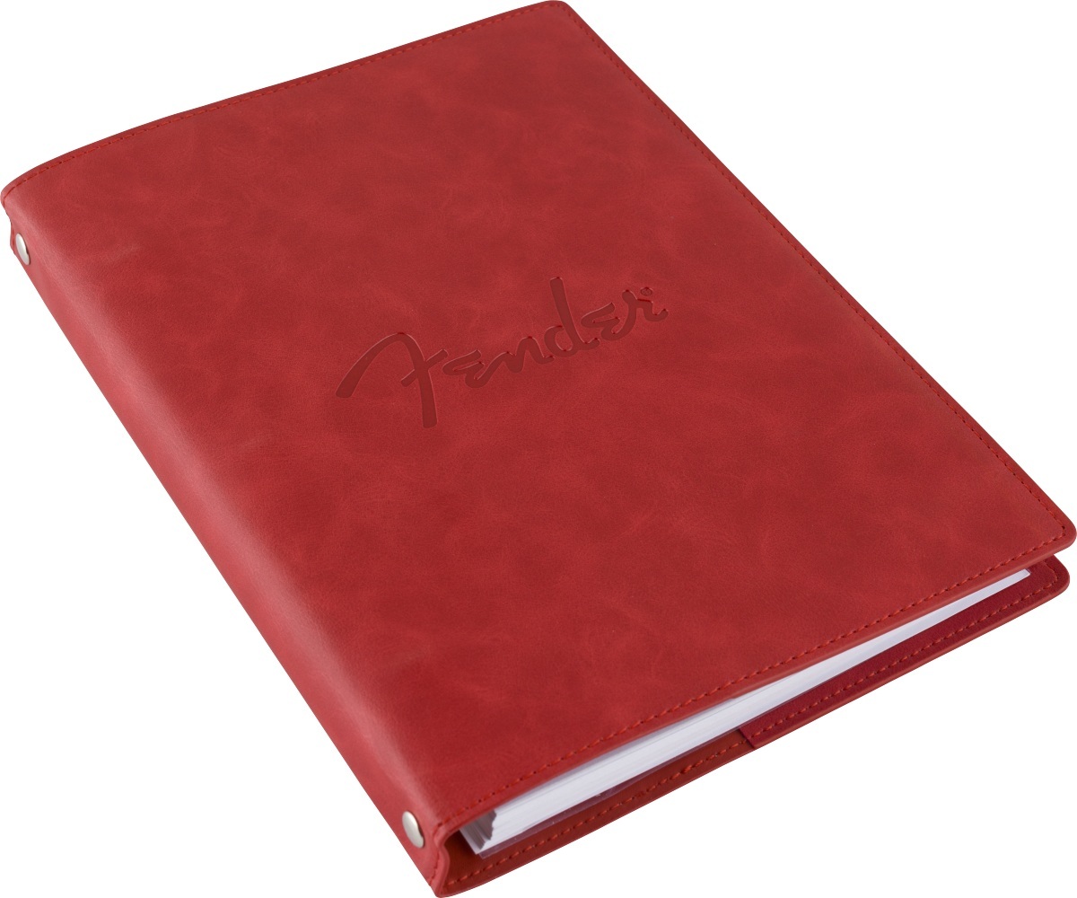 Fender Vegan Leather Music Note Book, Dakota Red【五線ノートブック