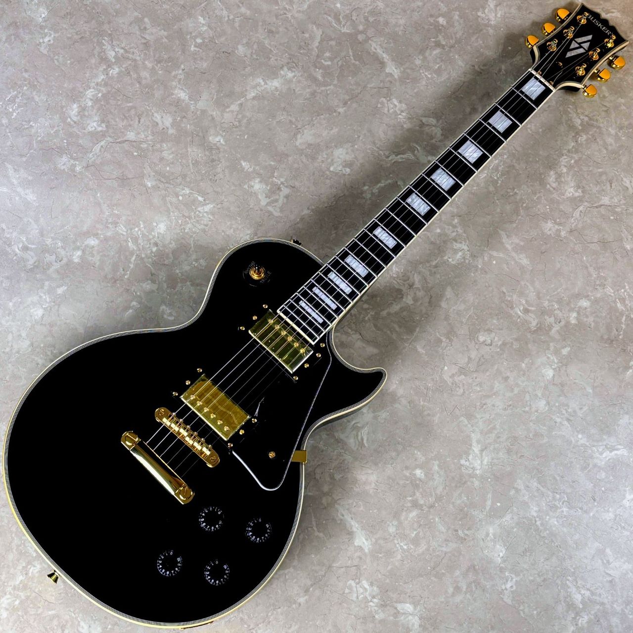 BUSKER'S BLC-500 BLK レスポールカスタム ステンレスフレット エレキ