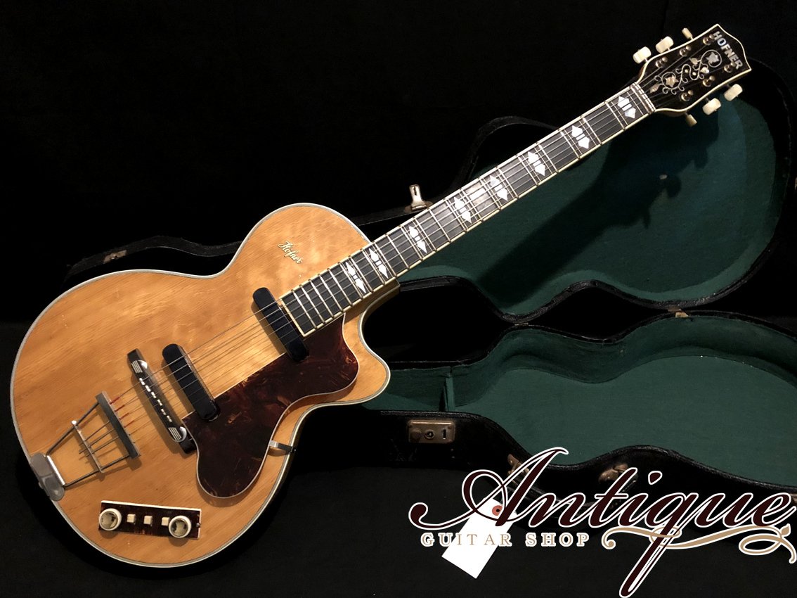 Hofner Club 60 (Model 128) 1959年製 Light Varnished Wood w/Selmer Black Case  EX+++ 1.9kg 