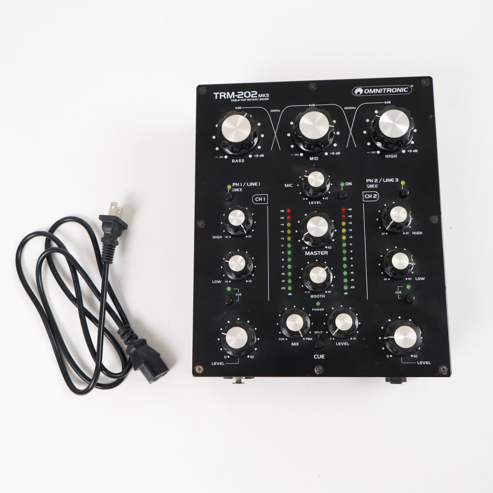 未使用！Omnitronic TRM-202 MK3 2chロータリーミキサー OMNITRONIC TRM-202 MK3 ロータリーミキサー Amazon