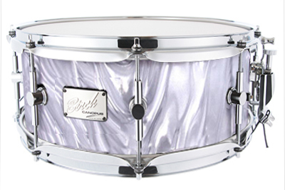 canopus Birch Snare Drum 6.5x14 White Satin（新品/送料無料）【楽器