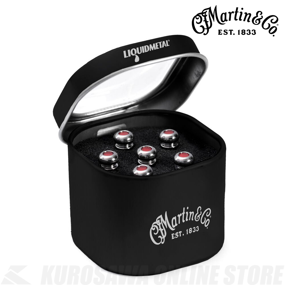 MARTIN リキッドメタルブリッジピン Martin LIQUID METAL PINSET W/RED DOT CHROME[18APP0007]【マーティン