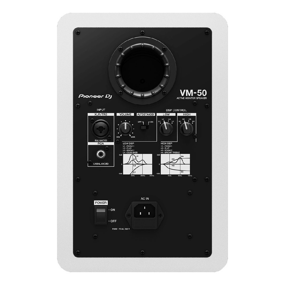 Pioneer Dj VM-50-W VMシリーズ アクティブモニタースピーカー 1ペア