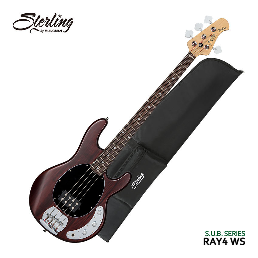 Sterling by MUSIC MAN エレキベース Ray4 Walnut Satin/R スティングレイ  スターリン（新品/送料無料）【楽器検索デジマート】