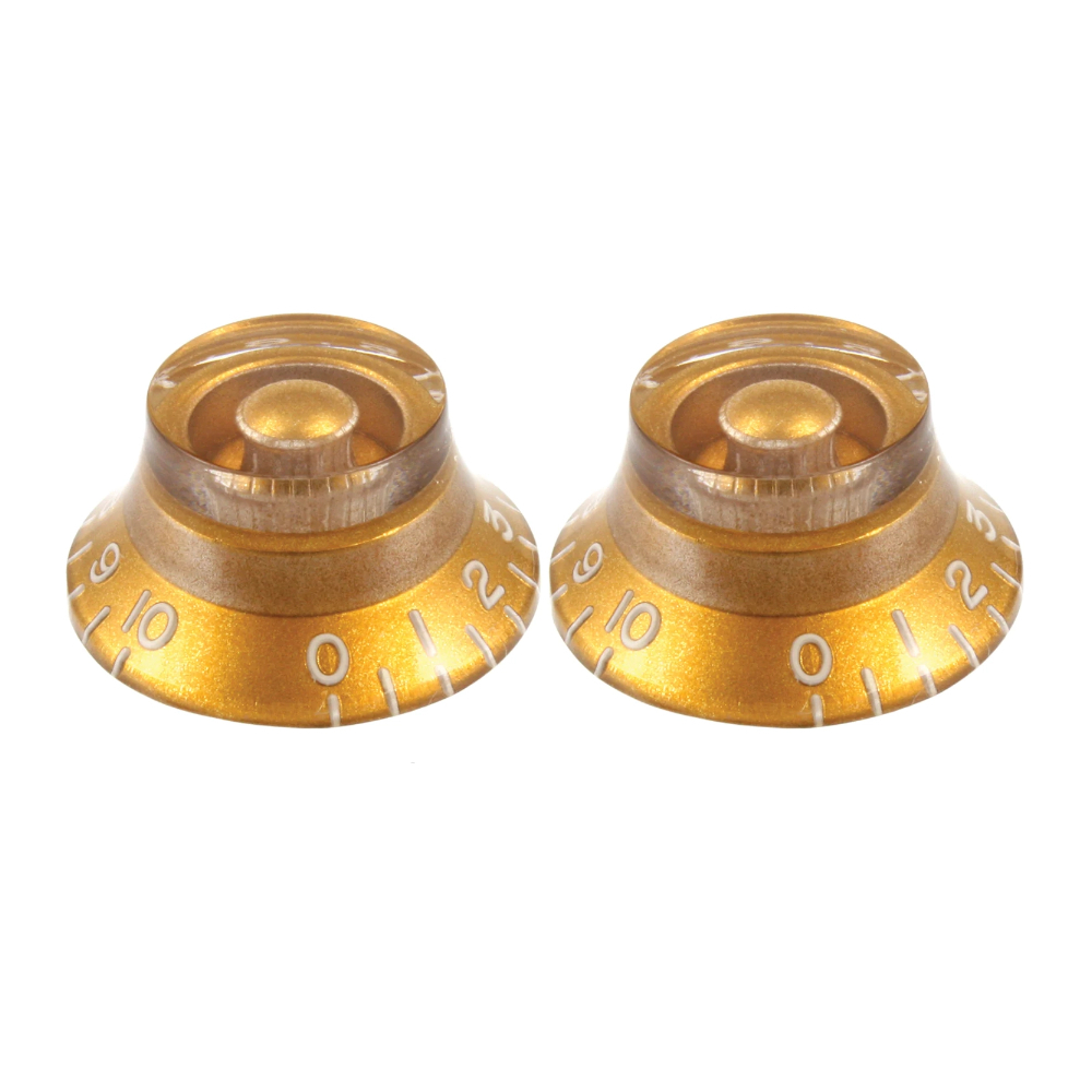 ALLPARTS オールパーツ PK-0140-032 Gold Bell Knobs コントロールノブ ベルノブ 2個セット