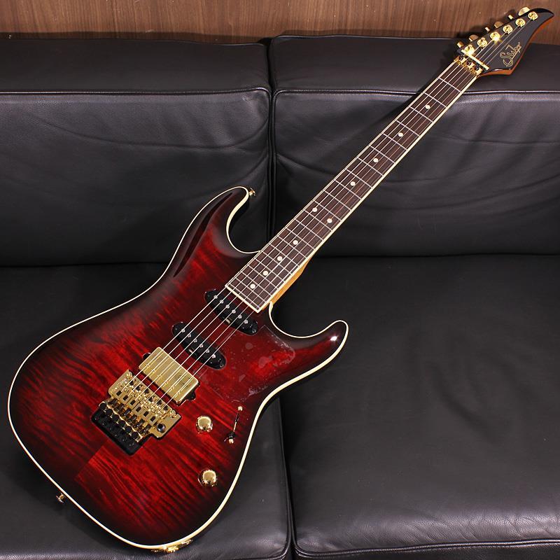 Suhr Standard Carve Top Flame Maple Top Chili Pepper Red Burst w