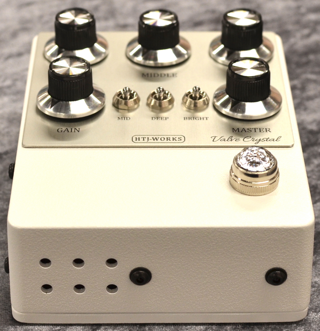 HTJ-WORKS Valve Crystal Silver Top 12AX7 Tube Preamp White