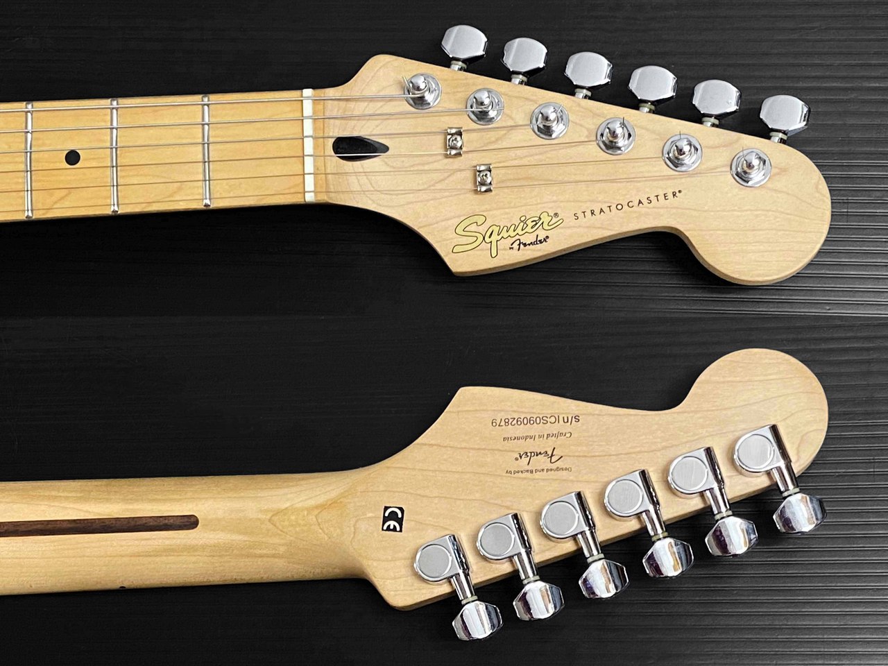 【新品弦張替済】Squier ストラトキャスター ラージヘッド/DUNCAN Squier by FENDER (スクワイア バイ フェンダー) エレキギター