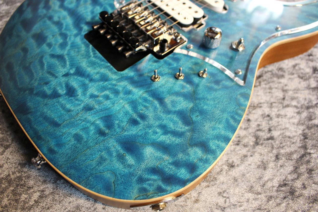 G Life Guitars Cross Edge Quilt Top Aqua Blue Resort Satin 海賊王 仕様 次回入荷品ご予約受付中 新品 送料無料 楽器検索デジマート
