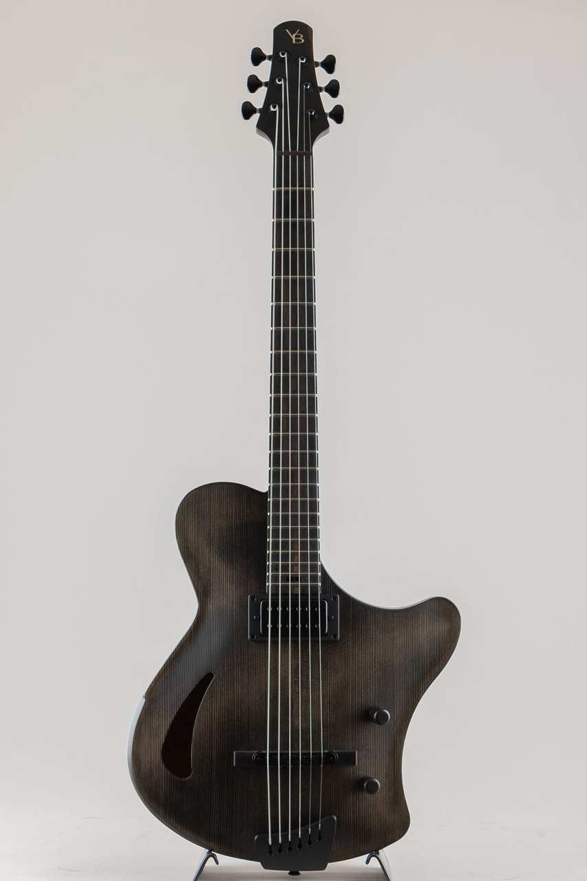 Victor Baker Guitars Ergonomic Semi Hollow 1PU Black Stain with