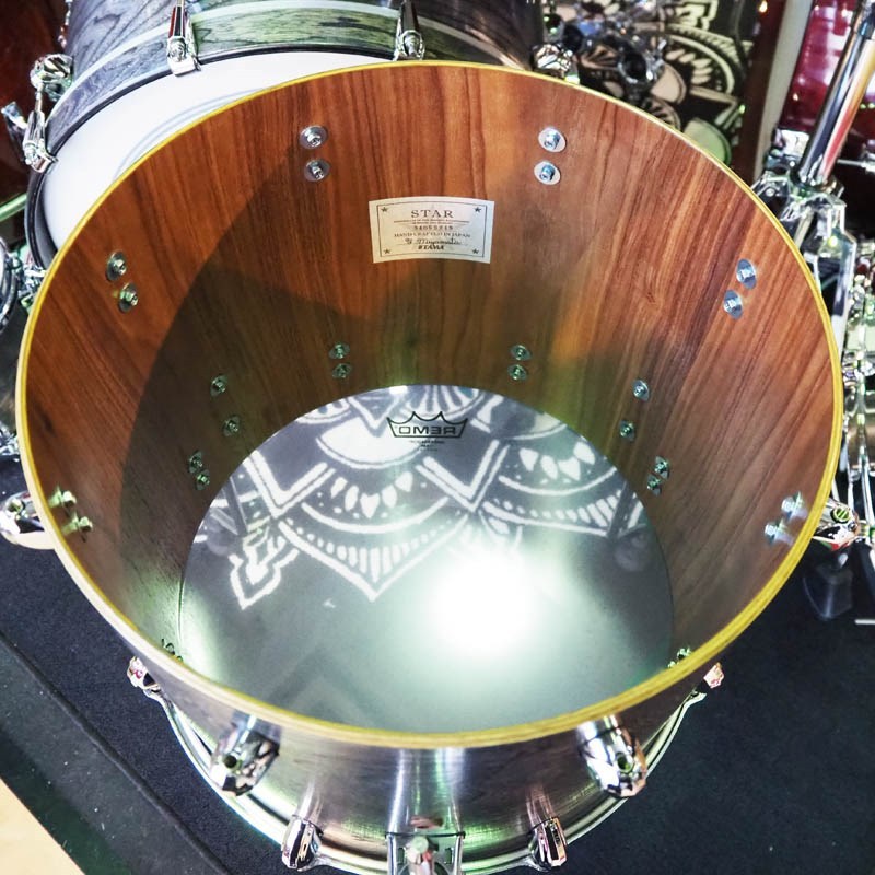 Tama STAR Walnut 4pc Drum Kit [20BD，14FT，12&10TT] -Satin