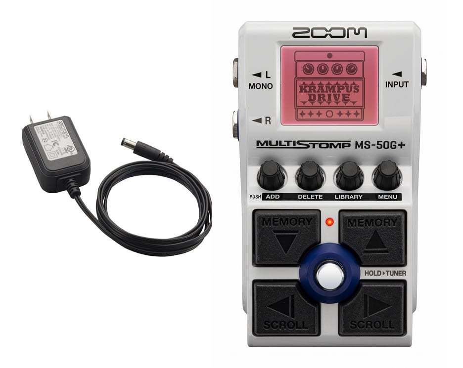 ZOOM MS-50G+ MultiStomp Guitar Pedal ［ACアダプター同時購入セット 