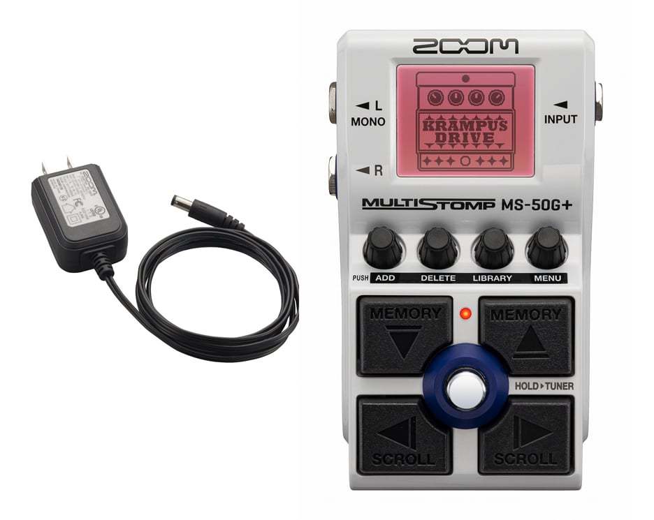 ZOOM MS-50G+ MultiStomp Guitar Pedal ［ACアダプター同時購入セット