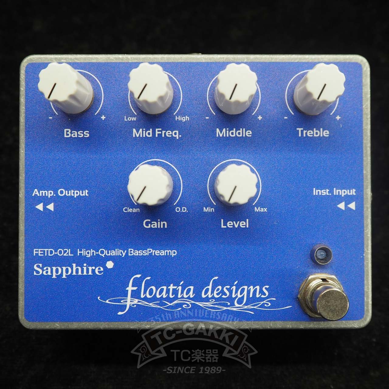 floatiadesigns　FETD-02L　ベースプリアンプ Floatia Designs Sapphire FETD-02L High-Quality BassPreamp（中古