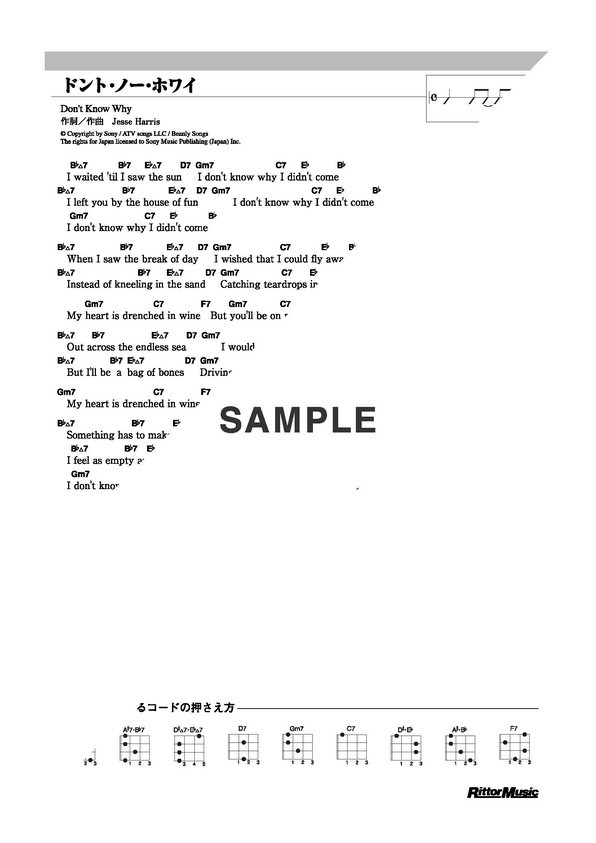 Norah Jones（ノラ・ジョーンズ） ドント・ノー・ホワイ