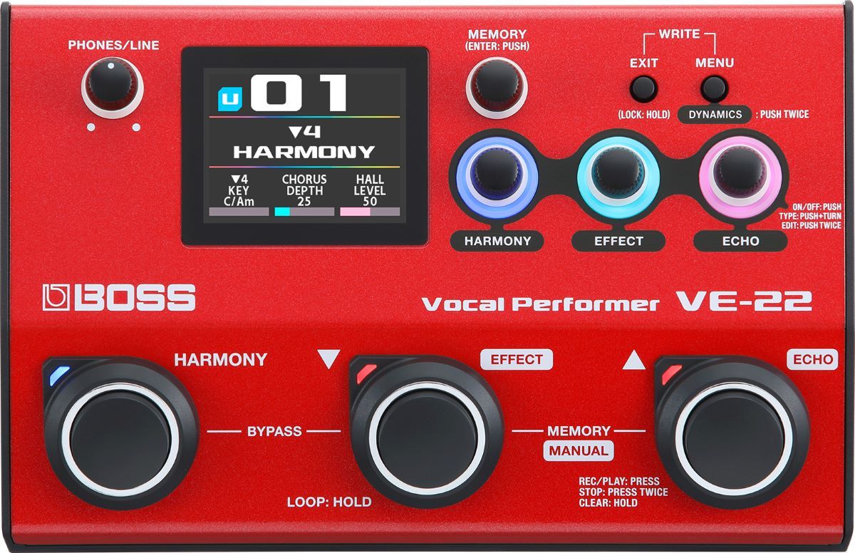 BOSS 【新製品！】VE-22 Vocal Performer ボーカルパフォーマー