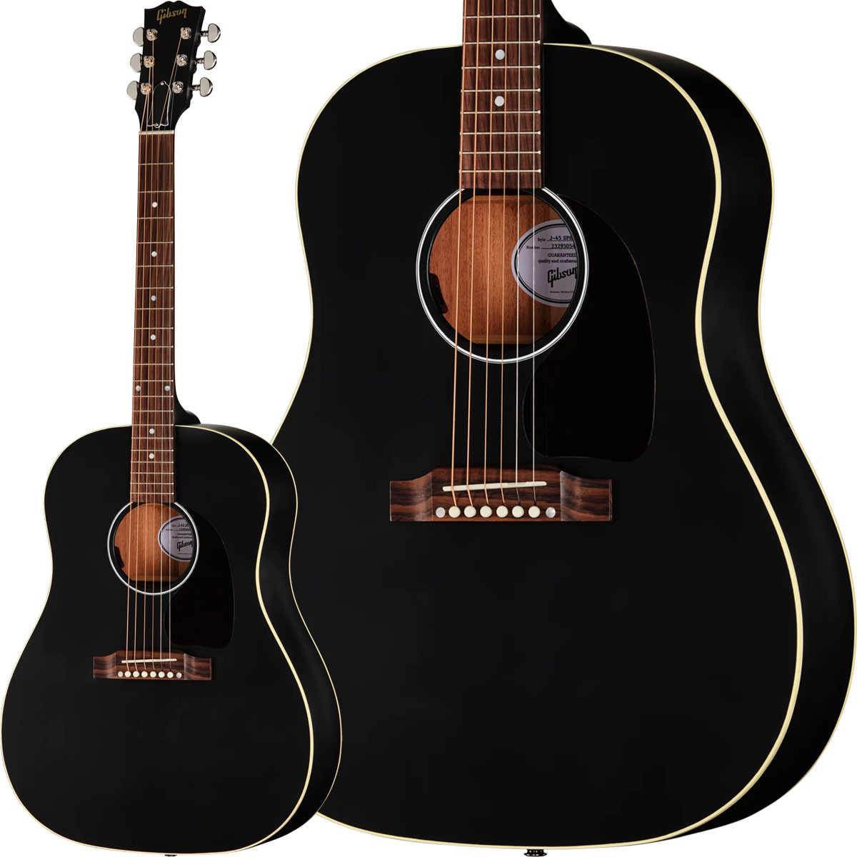 ギブソンj 45ブラックボディエレアコ…USAモデル新品未使用品になります。 Gibson Gibson J-45 Special (Satin Ebony) [LR Baggs プリアンプ搭載