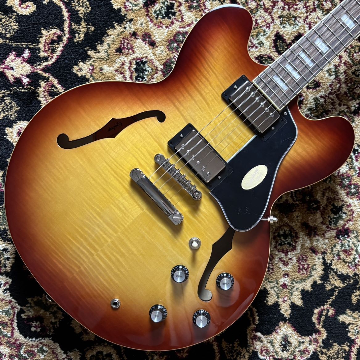 Epiphone 【現物画像】ES-335 Figured Raspberry Tea Burst セミアコ