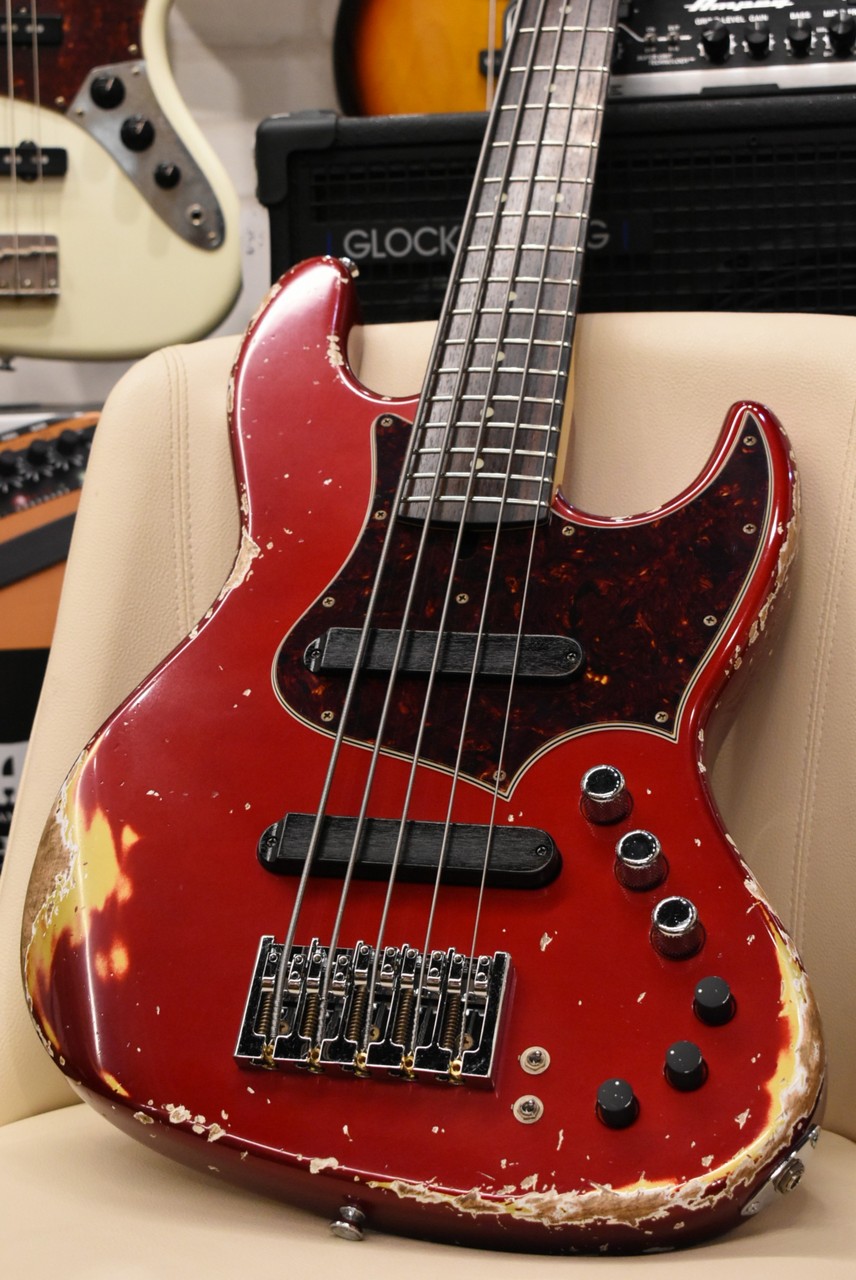 Xotic XJ-1T 5st Heavy Aged-Alder Body -Dark Candy Apple Red/MH