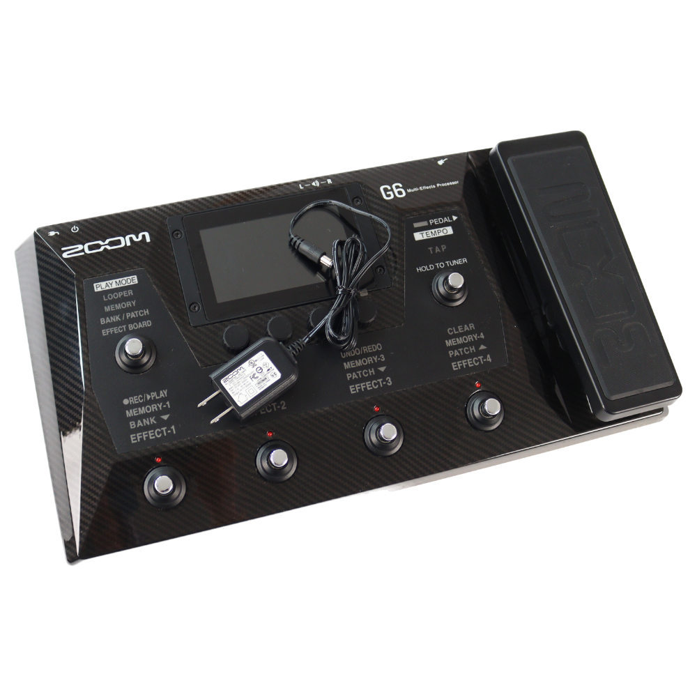 Zoom G6 ギターエフェクター 今だけ！Zoom G6 ギターエフェクター 室内