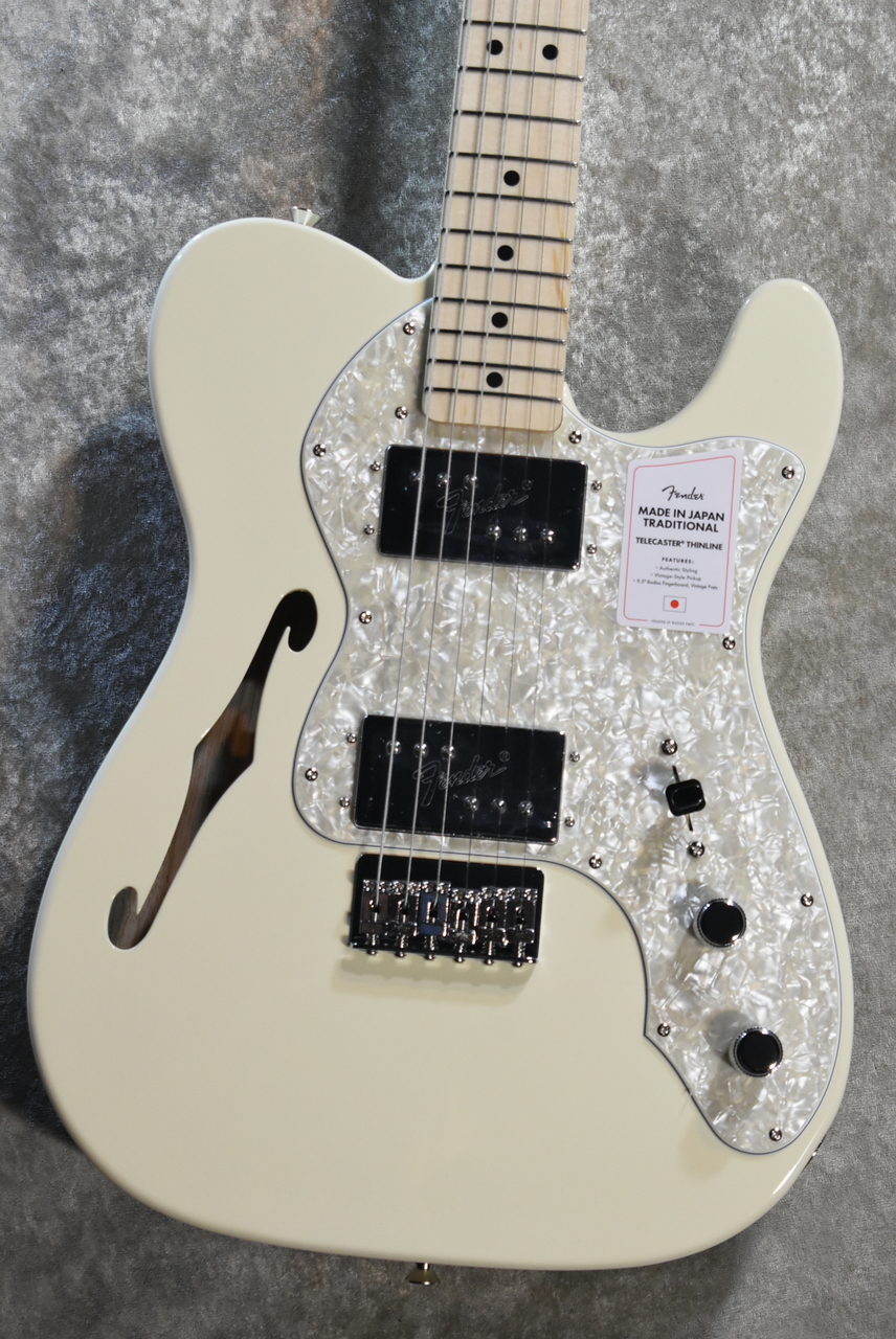 Fender MADE IN JAPAN TRADITIONAL 70S TELECASTER THINLINE -Olympic