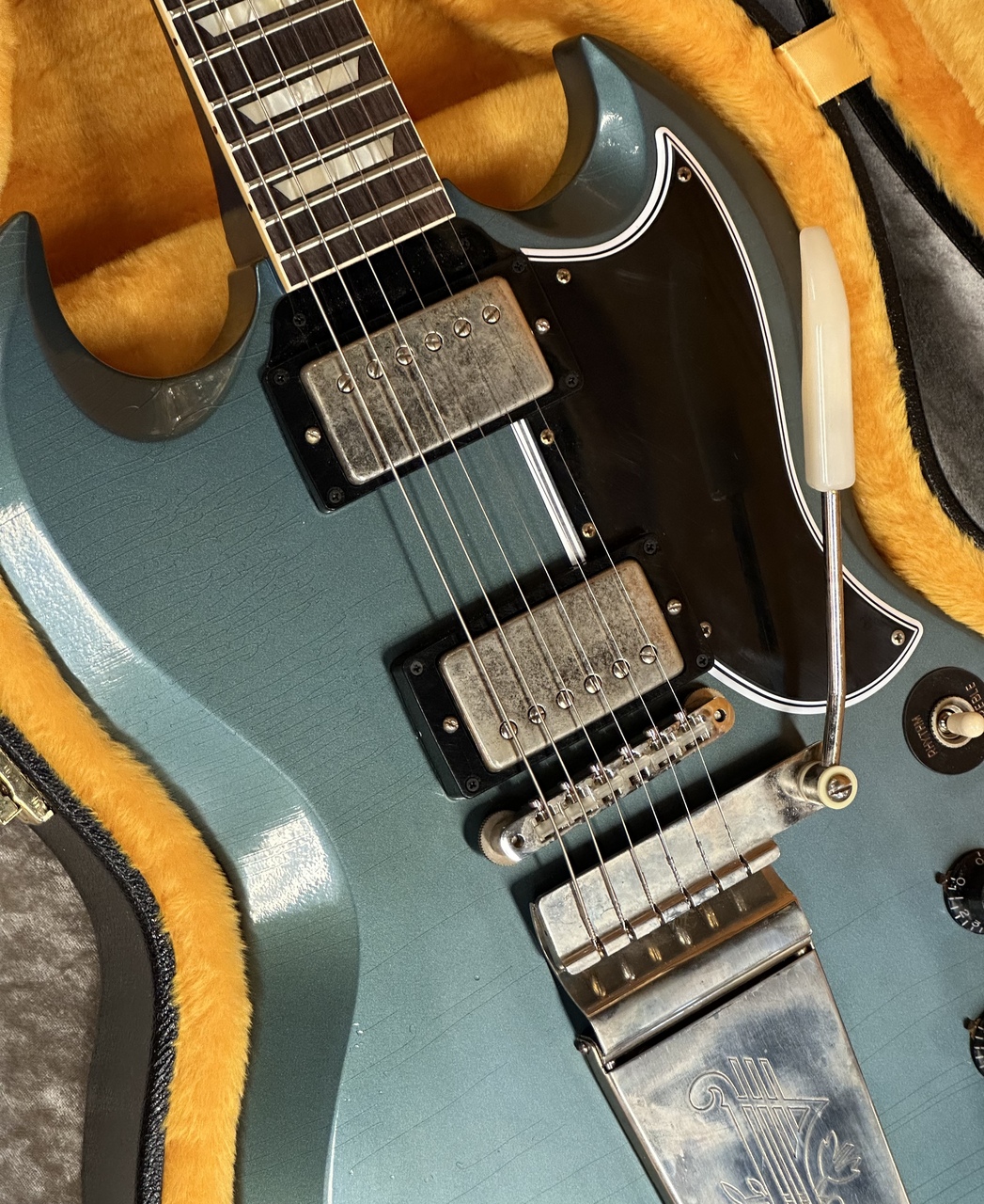 Gibson SG Standard ペルハムブルー マエストロヴァイブローラー Gibson Custom Shop Murphy Lab 1964 SG Standard with Maestro