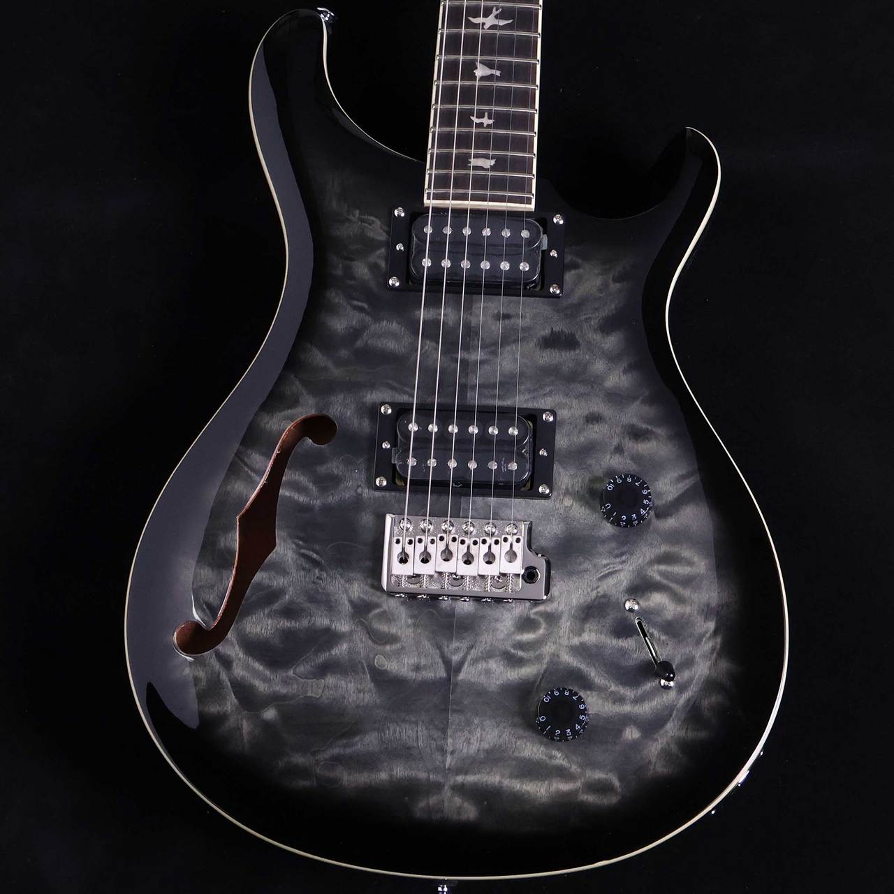 Paul Reed Smith(PRS) SE Custom22 Semi Hollow Quilt Charcoal Burst