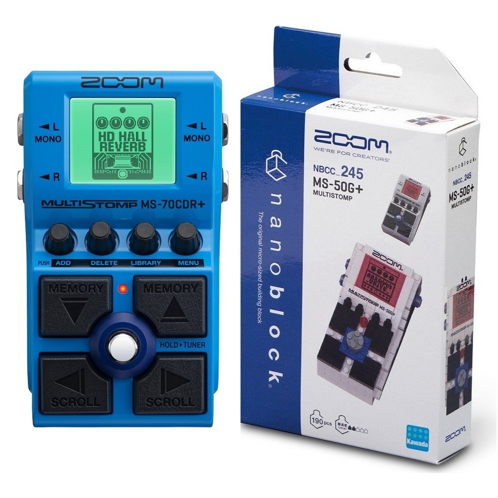 ZOOM MS-70CDR+ 美品 ZOOM MS-70CDR+ MultiStomp ストンプボックス 空間系エフェクター