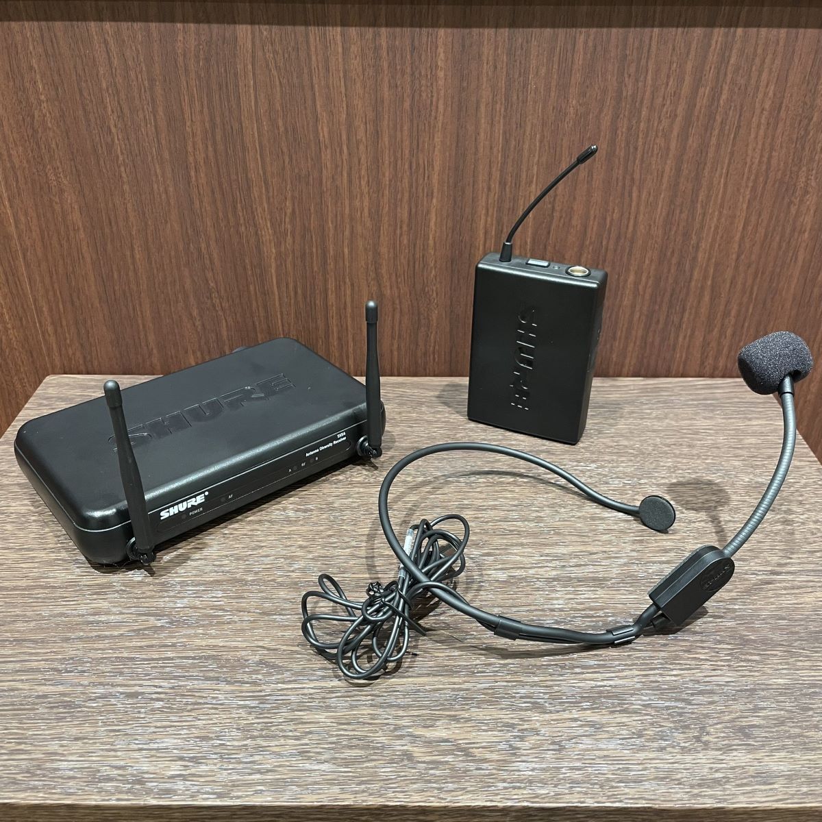 Shure SVX14/PGA31 ワイヤレスマイク ヘッドセットタイプ 受信機付属