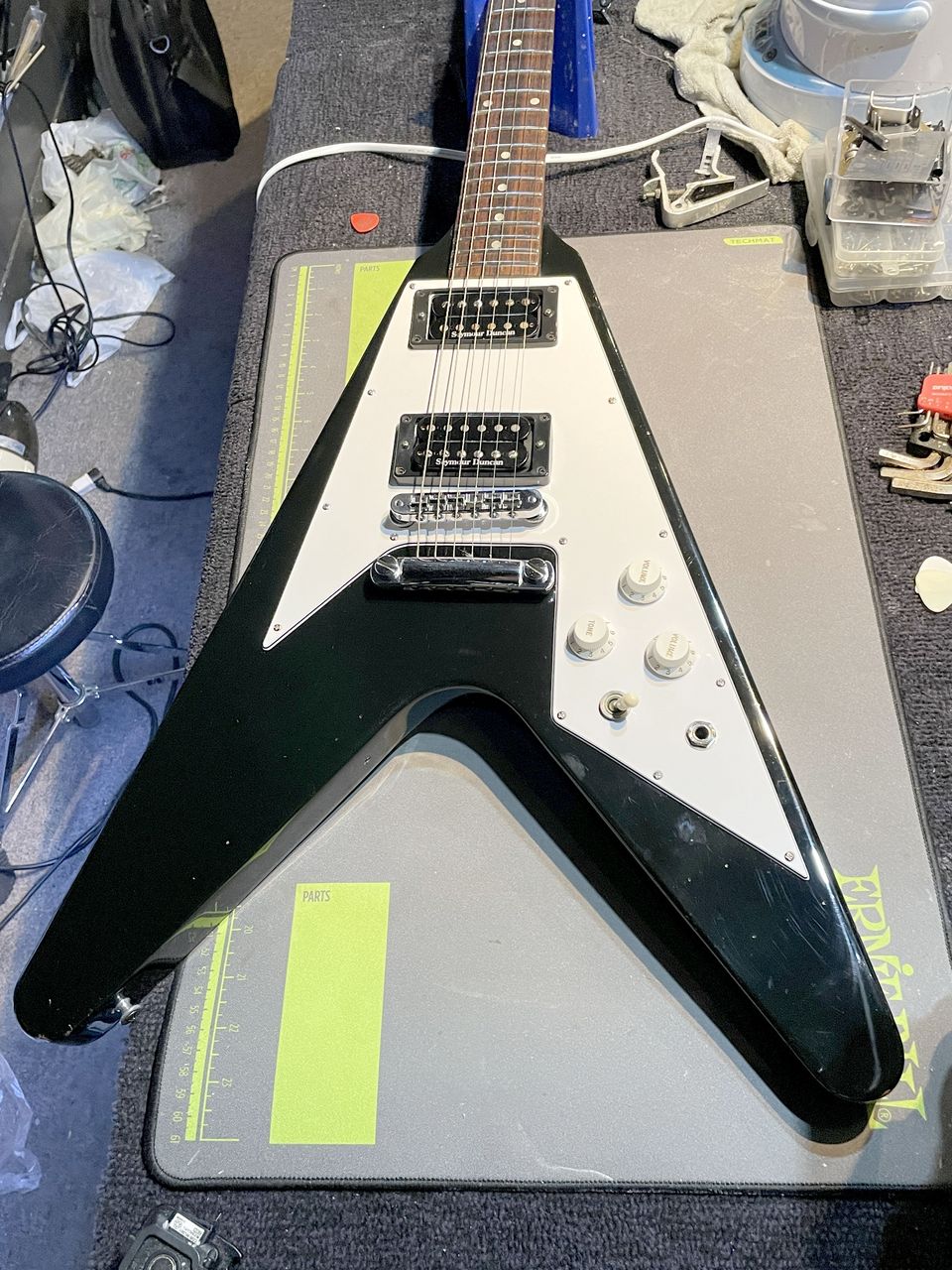Gibson 67' Flying V Ebony Black 1991（中古）【楽器検索デジマート】